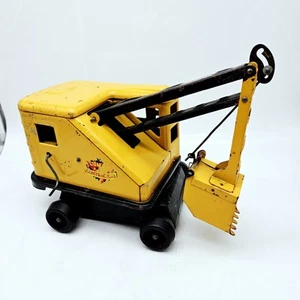Marx Lumar Contractors Automatic Scoop Power Shovel Excavator Yellow 1950s - Picture 1 of 8
