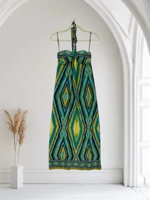 Vestido Saint Tropez West para mujer talla 4 midi boho verano resort sin tirantes Foto 1 de 4