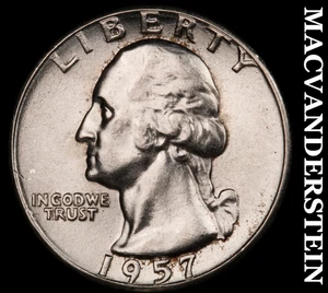 1957 Silber Washington Viertel - Auswahl Edelstein Brillant unc glänzend #G700 - Bild 1 von 2