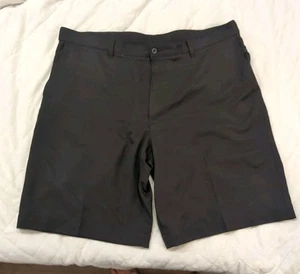 PGA Tour Men's Flat Front Golf Shorts Active Waistband Zip Fly Black Size 40 - Picture 1 of 4