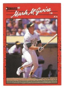 Donruss #185 1990 Mark McGwire Oakland Athletics BV $1 - Imagen 1 de 1