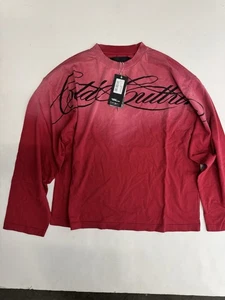 Cold Culture Herren Crossed Script Langarm Rot Large - Bild 1 von 7