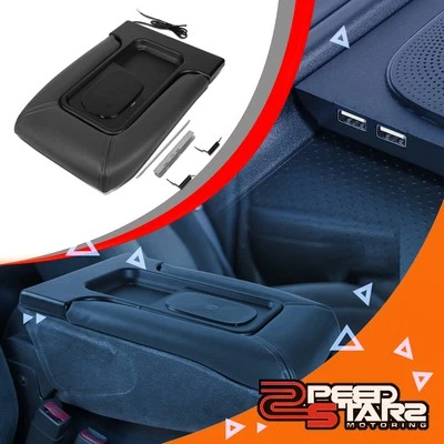 Tapa de consola central cargador inalámbrico USB para Silverado Sierra Yukon 2001-2007 Foto 1 de 4