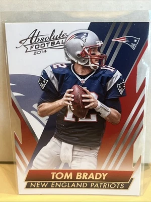 2014 PANINI ABSOLUTE FOOTBALL TOM BRADY #44 PATRIOTS (RED) - Image 1 of 2