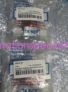 1 Stück NEU S8DVN-SW TK SCT Handmembranventil Via DHL oder Fedex - Bild 1 von 2