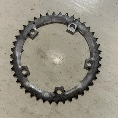 Shimano Inner 42 Tooth chainring 42T Silver 130 mm BCD 5 Arm Used For 42-52 V3 - Image 1 of 4