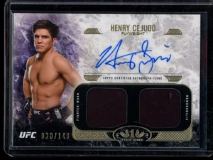 2017 Topps UFC Knockout Henry Cejudo /149 Dual Relic Auto - Picture 1 of 2
