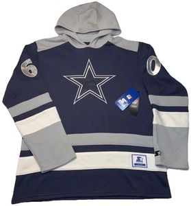 NFL Men's Starter Dallas Cowboys Pullover Hoodie Sweatshirt Sz Large FREE SHIP - Picture 1 of 9