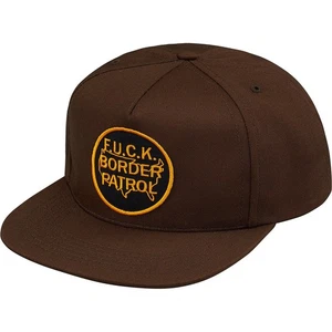 SUPREME BORDER PATROL 5-PANEL HAT FW18H61 BROWN ~NEW~ - Picture 1 of 6