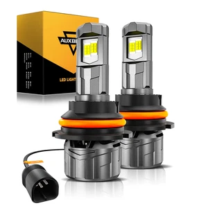 AUXBEAM Canbus 9007 HB5 LED Headlight Bulbs High Low Beam 6500K Super Bright 2X - Picture 1 of 15