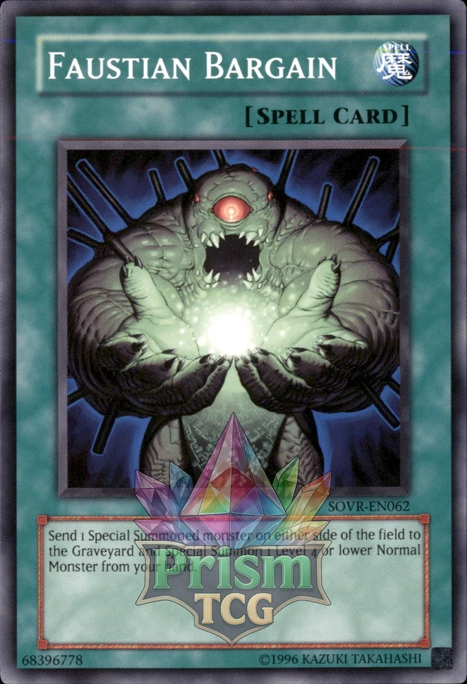 Faustian Bargain SOVR-EN062 Yugioh - Image 1 of 1