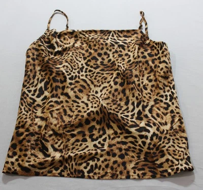 Top camisola cuello capucha para mujer INC International Concepts CN6 Pheby Cheetah pequeño Foto 1 de 3