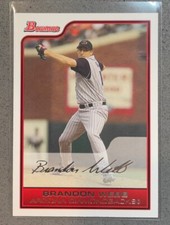 2006 Bowman Baseball MLB #23 Brandon Webb /120 White Parallel Card Diamondbacks