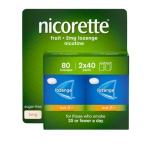NICORETTE FRUIT 2mg Lozenge X 80 Lozenges - Picture 1 of 2