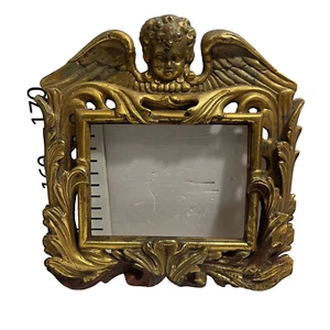 Un marco de imagen vintage estilo barroco tallado y madera dorada - Imagen 1 de 24