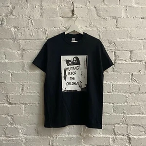 HECHO REAL Shaolin "Para los Niños" ODB y John Lennon Hip Hop Camiseta Negra - Imagen 1 de 4