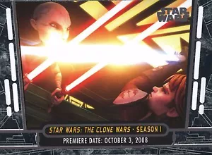 2017 Star Wars 40th Anniversary Card #10 Clone Wars Season 1 - Picture 1 of 1