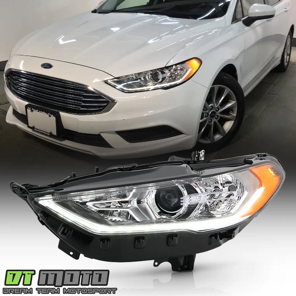 Ford Fusion 2017-2020 halógeno con faro proyector LED DRL - conductor Foto 1 de 4