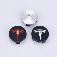 For Tesla Model 3 S X Stainless Steel Wheel Center Caps Hub Cover Logo Badge 4pc