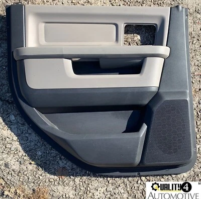 Dodge Ram 1500 2500 2009-2012 OEM Rear Driver Side Interior LH Door Panel Black - Image 1 of 4