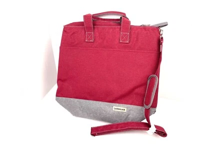 NEW Lock & Lock Leak Proof Insulated Tote Red Bag with Handles 15*16" - Image 1 of 4