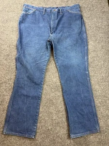 Wrangler Jeans Men's 44x32 Cowboy Cut 945NAV Regular Fit Bootcut Made in USA - Picture 1 of 9