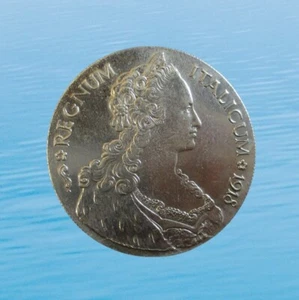 ITALIAN ERITREA THALER 1918 R MARIA THERESA SILVER KM 5 #8025# - Picture 1 of 2