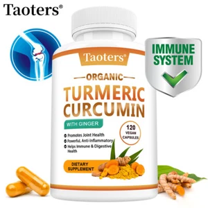 Complejo de Curcumina Premium 120 CÁPSULAS - Píldoras de Soporte Articular Hueso - Imagen 1 de 12