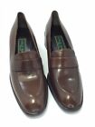 Cole Haan  Brown Leather Slip On Heel Shoes 7.5 Made in Italy 