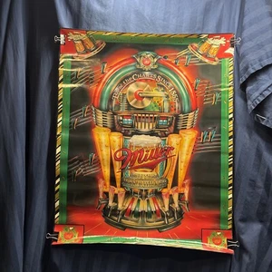 Miller High Life Beer Poster Jukebox Draft Beer Tap Made The American Way CR - Picture 1 of 21