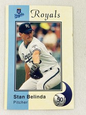 1994 Kansas City Life Insurance Royals Police Baseball Card-Stan Belinda
