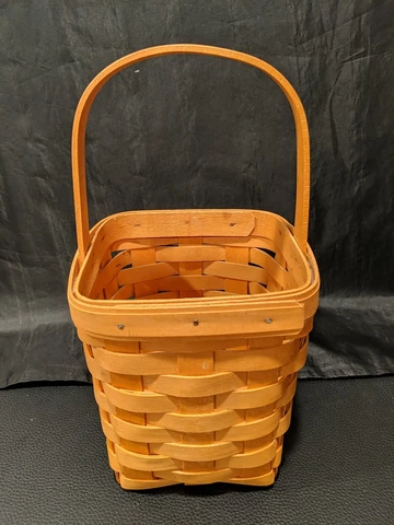 Vintage 1998 Longaberger Basket 5" Square 6" tall Cover