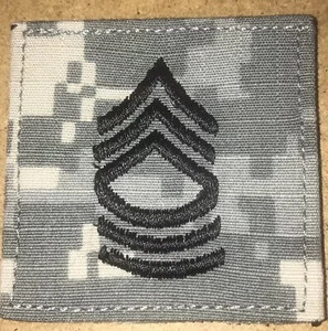 US Army Master Sergeant Hook & Latch Cameo Insignia Patch - Picture 1 of 2