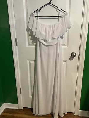 Ever Pretty Gorgeous Elegant Off Shoulder Chiffon Wedding Dress with Side Split - Image 1 of 4