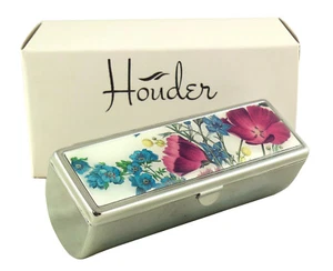 Lipstick Case with Mirror Makeup Holder Cosmetic Organizer Purse Bag Metal Cute - Picture 1 of 44