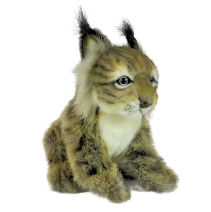 Sitting Lynx Cub Plush Soft Toy by Hansa 7505 -Brand New - Lincrafts UK - Gift - - Picture 1 of 8