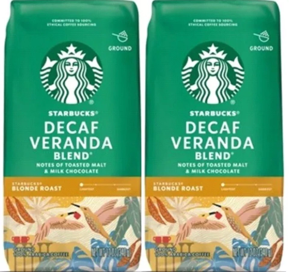 Starbucks DECAF Veranda Blend Blonde Roast Ground Coffee 12oz