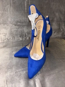 NEU - DBDK modische Stiletto High Heels Pumps Größe 8 mit Staubbeutel blau schwarz - Bild 1 von 18
