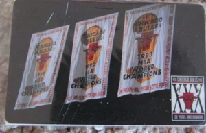 TARJETA DE VALOR EXTRA APRECIACIÓN FANÁTICA DE LOS CHICAGO BULLS SIN ABRIR 3 PANCARTAS DE TURBA 1991-93 - Imagen 1 de 3