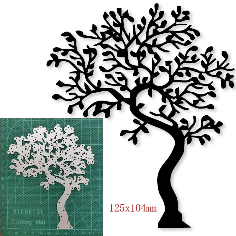 Großer Baum Metall Cutting Stencil Dies Scrapbooking Stanzschablone Album Karte - Bild 1 von 1