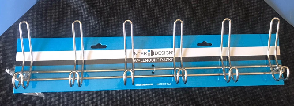 InterDesign 44032 12 ganchos cromo estante de montaje en pared Foto 1 de 3