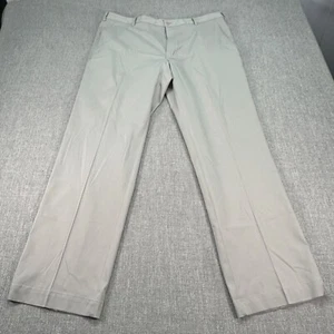 Nike Golf Pants Mens 36x32 Beige Straight Stretch Chino Dri Fit - Picture 1 of 10