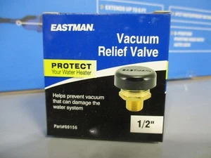Neu, kostenloser Versand, Eastman 60156 Vakuum Überdruckventil 1/2" MIP Messing - Bild 1 von 5