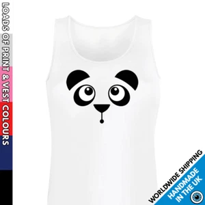 Chaleco facial para damas de panda • Top sin mangas niñas lindo con estampado de animales amante - Imagen 1 de 6