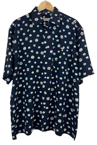 Georg Roth of Germany Abstract Geometric Psychedelic Hawaiian Camp Rockabilly XL - Picture 1 of 4