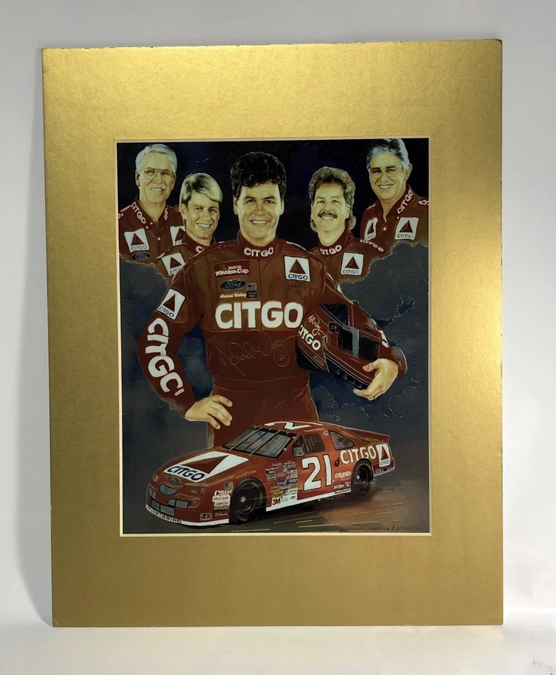 Michael Waltrip 1997 imágenes metálicas 11x14 Nascar impresión cromo mate Foto 1 de 1