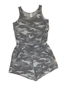 Athleta Girl Grey Camo On The Go Shorts Romper NWOT Size Large 12 - Picture 1 of 3