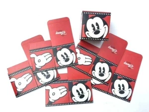 Disney Store Vintage Mickey Mouse Red Square Small Gift box 1990s 4x4x4 cute New - Picture 1 of 9