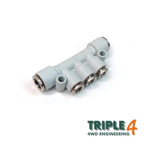 Triple 4 5-Way Technopolymer Wading Kit Manifold for 8mm & 6mm Hose - Picture 1 of 1