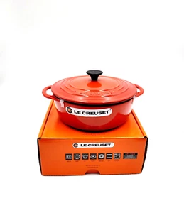 Le Creuset Cast Iron Dutch Oven Round Cocotte 2.75qt Chili Red NEW - Picture 1 of 7